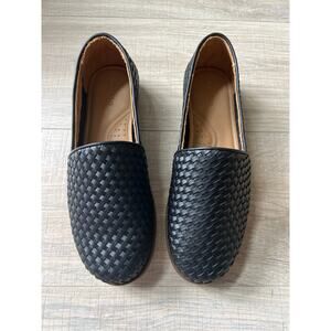 Nisolo Woven Alejandro Slip On shoes size 8.5 black